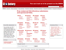 Tablet Screenshot of globetory.com